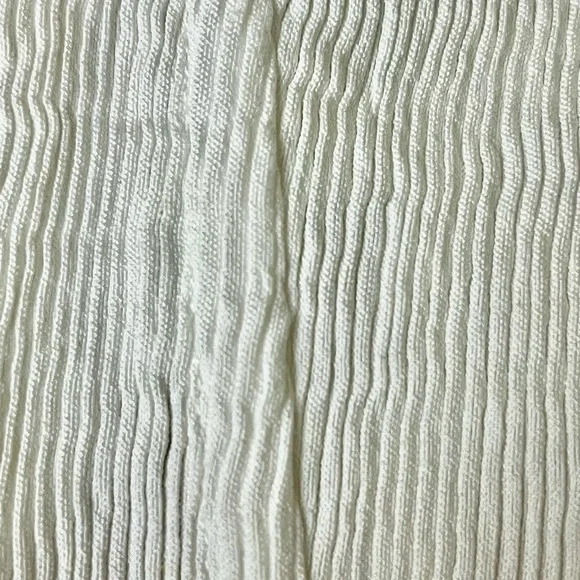 HESPERUS ivory Ribbed Corset Strappy Crop Top Party Night Out Beach Summer M - Picture 7 of 7